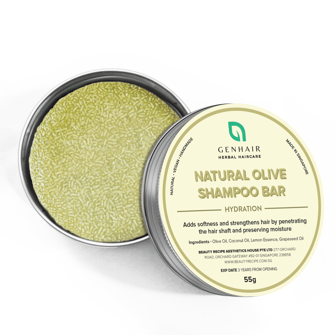 Natural Olive Shampoo Bar - Hydrating