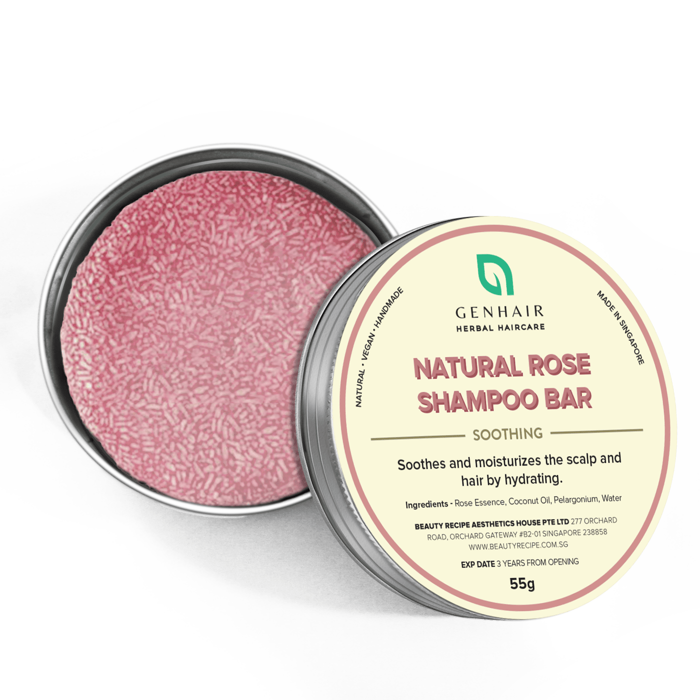 Natural Rose Shampoo Bar - Soothing